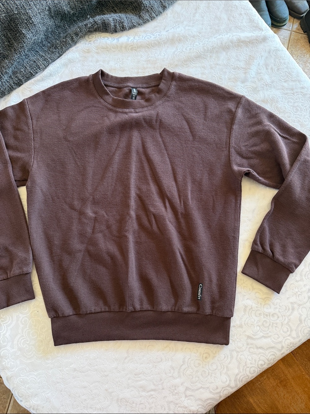 Casual Crewneck Sweater in Deep Brown by Carhartt